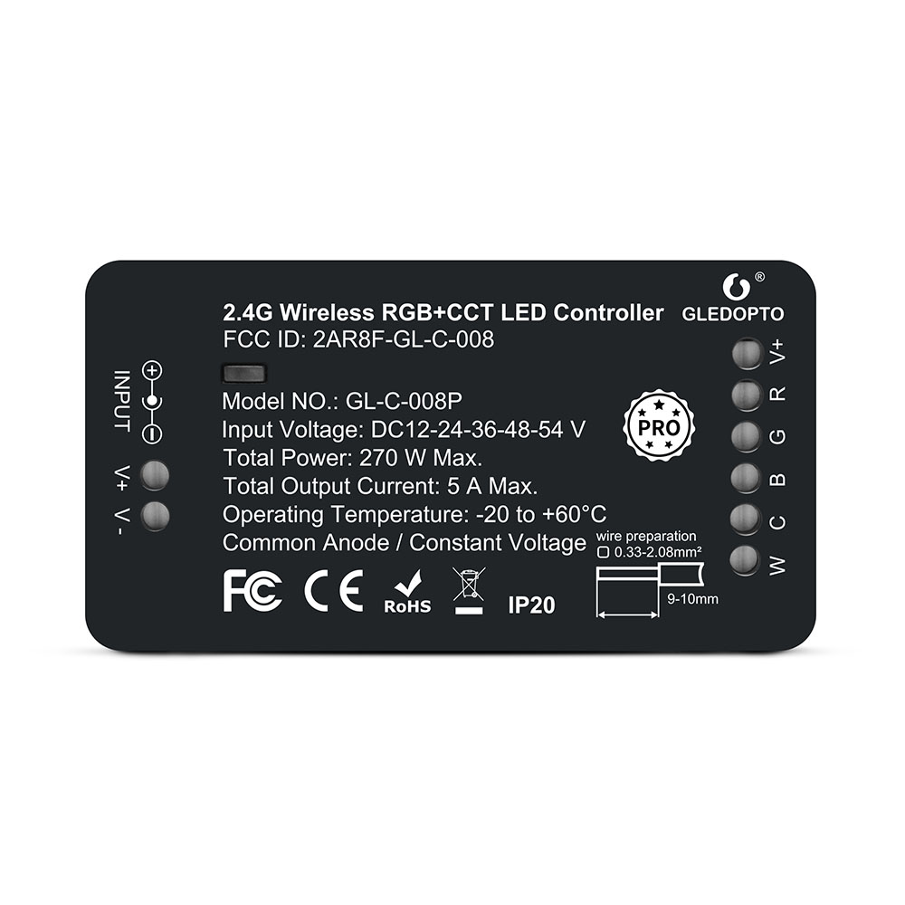 RGB+CCT 6CH ZigBee LED Controller pro GL-C-008P RGB+CCT 6CH ZigBee LED Controller pro GL-C-008P